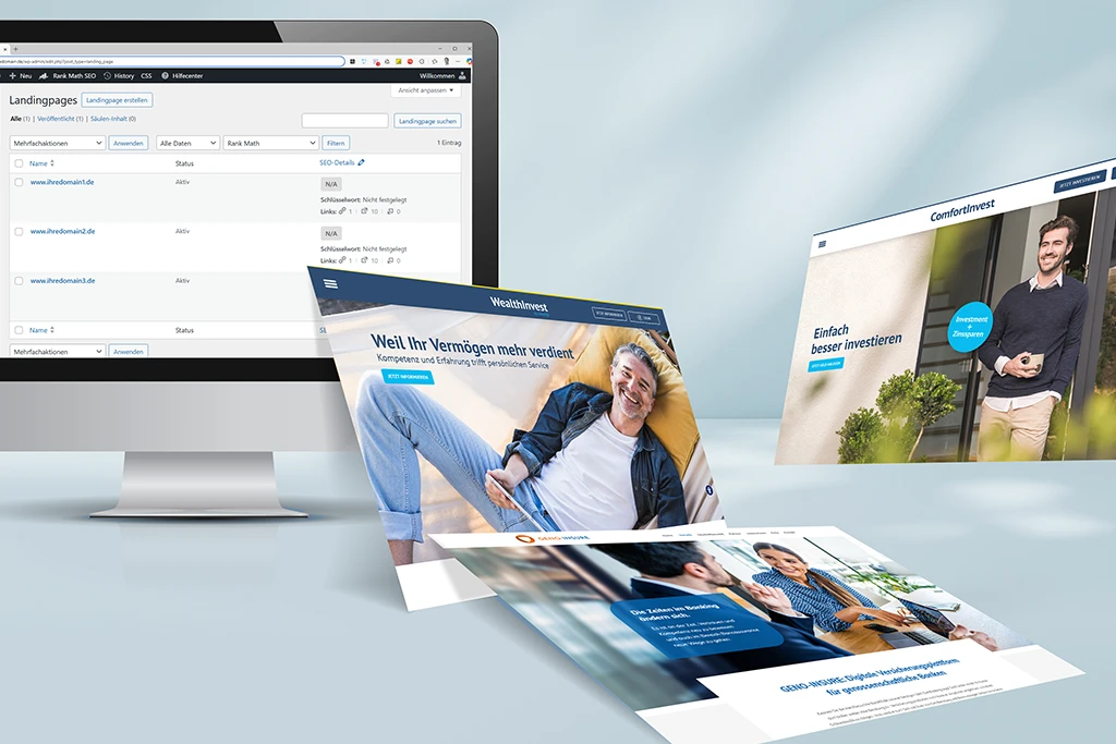 twin Webagentur - AIO Landingpages Verwaltung