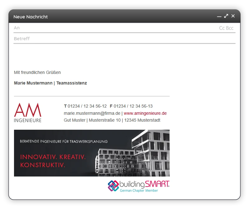 twin Webagentur - Signatur AM Ingenieure