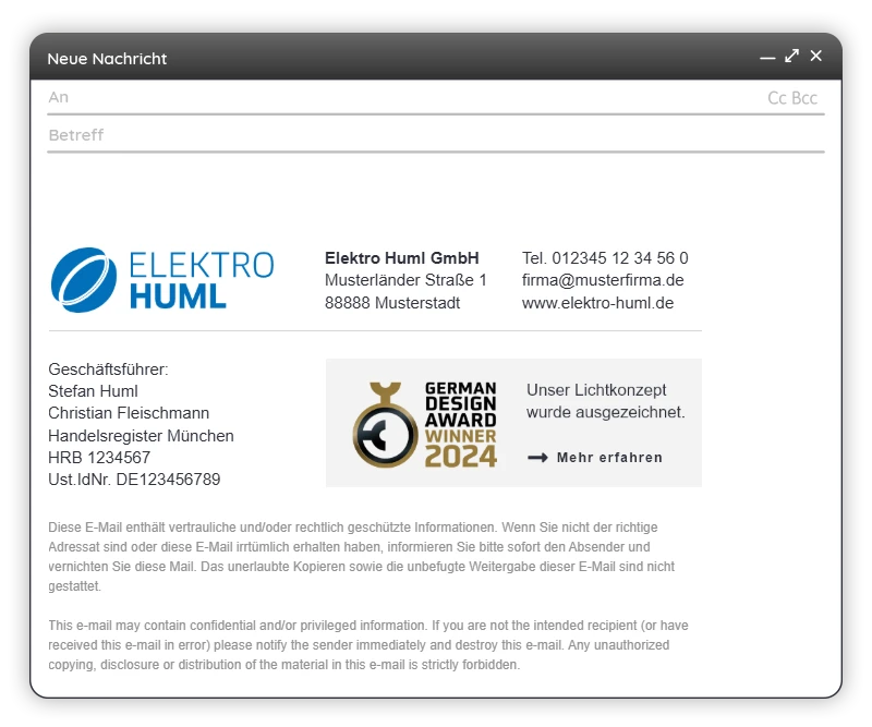 twin Webagentur - Signatur Elektro Huml