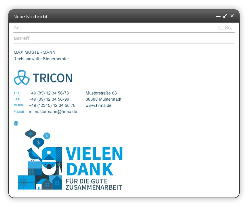 twin Webagentur - Signatur Tricon