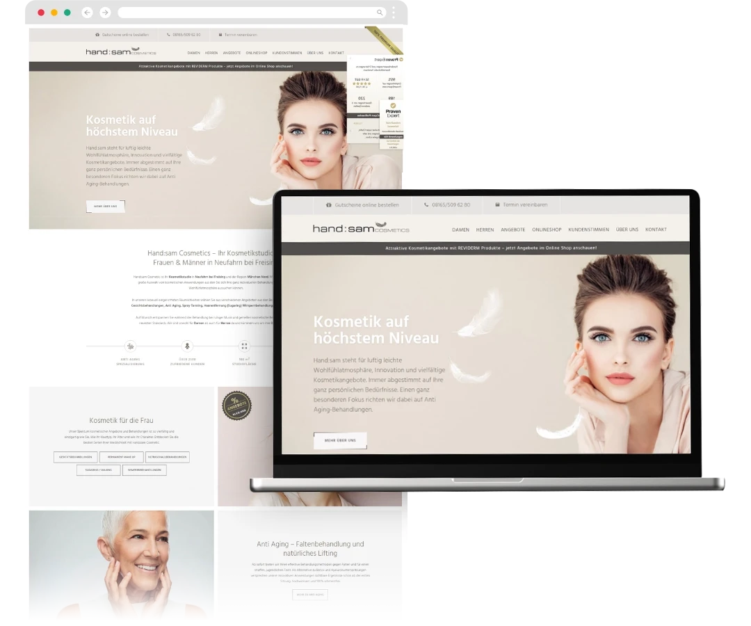 twin Webagentur - kosmetikstudio-handsam.de