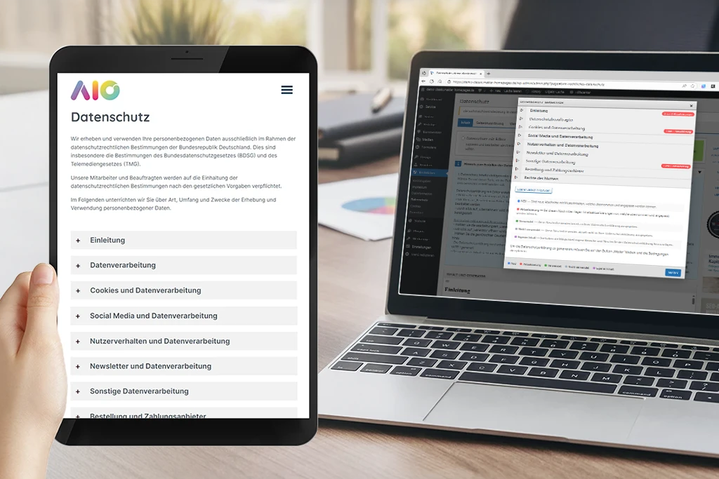 AIO Rechtliches nach DSGVO - Datenschutzerklärung