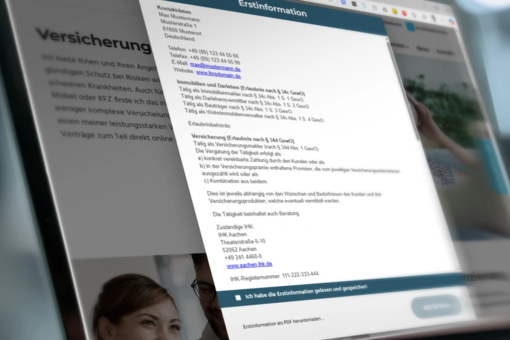 AIO Rechtliches nach DSGVO - Erstinformation