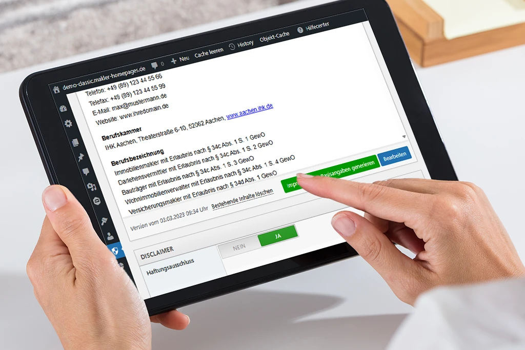 AIO Rechtliches nach DSGVO - Impressum