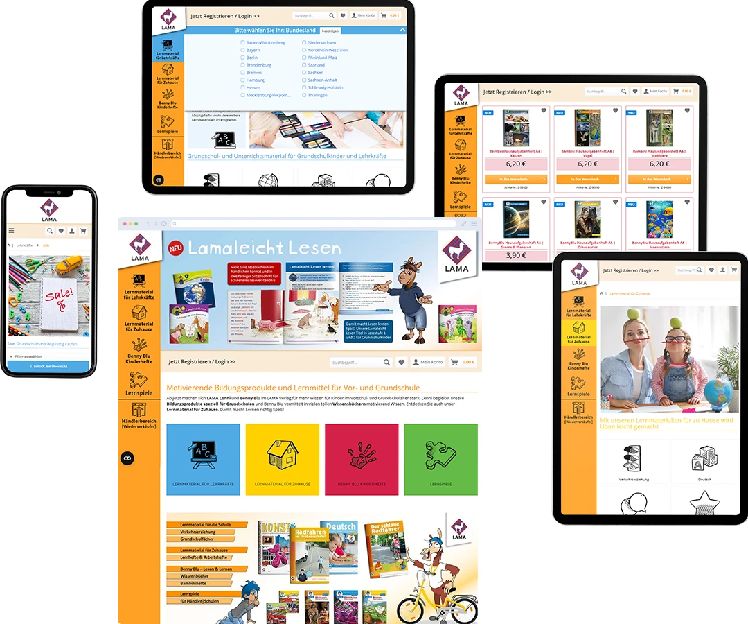twin Webagentur - Lama Onlineshop