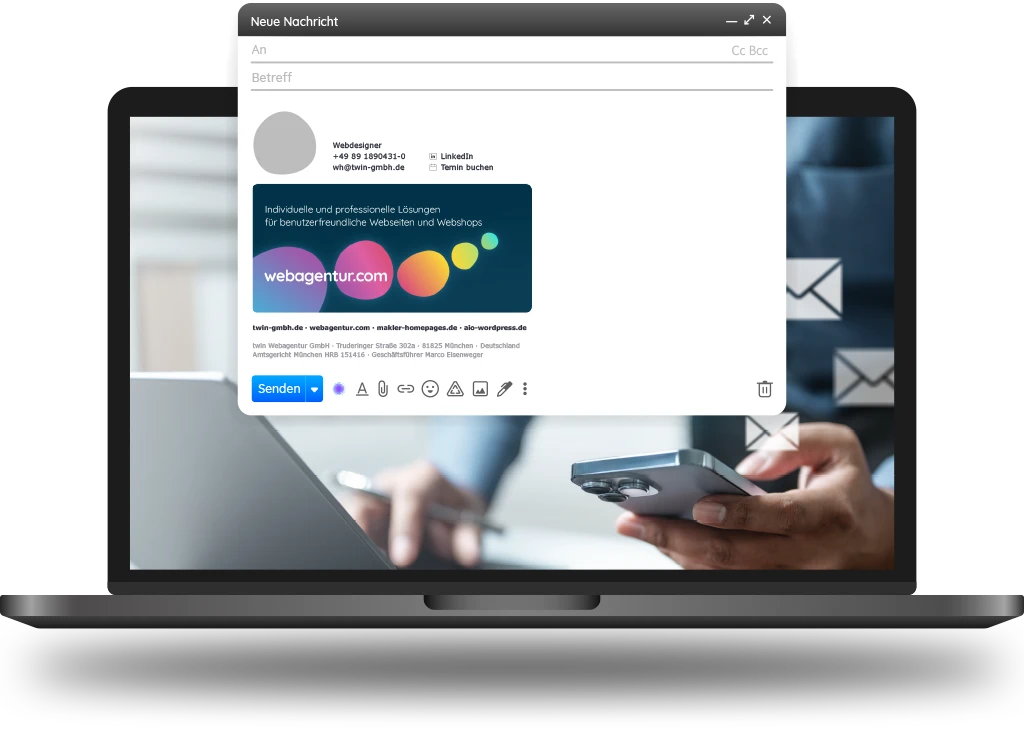 twin Webagentur - Signaturen mit Signitic